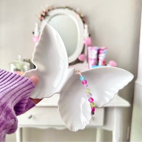 Butterfly Trinket Tray Jewelry Dish - Picture 9 of 12